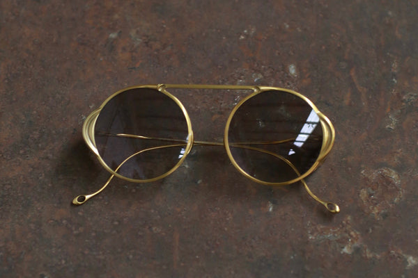 Rigards x boris bidjan saberi joint RG1011BBS β titanium alloy sunglasses RG-RG1011BBS-JSKQHP gold frame light gray lenses